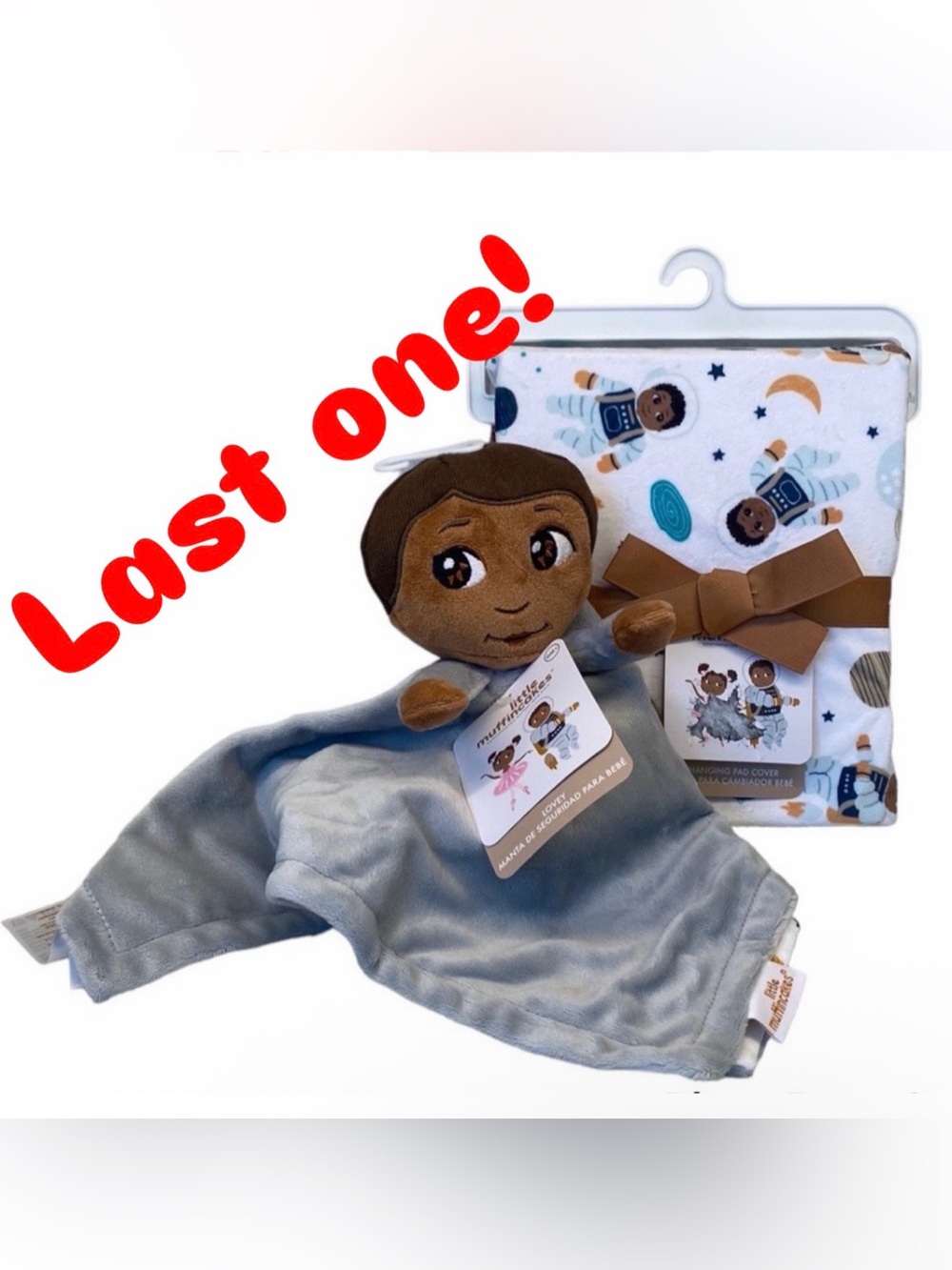 Little Muffincakes stuffed Lovey and changing pad cover set